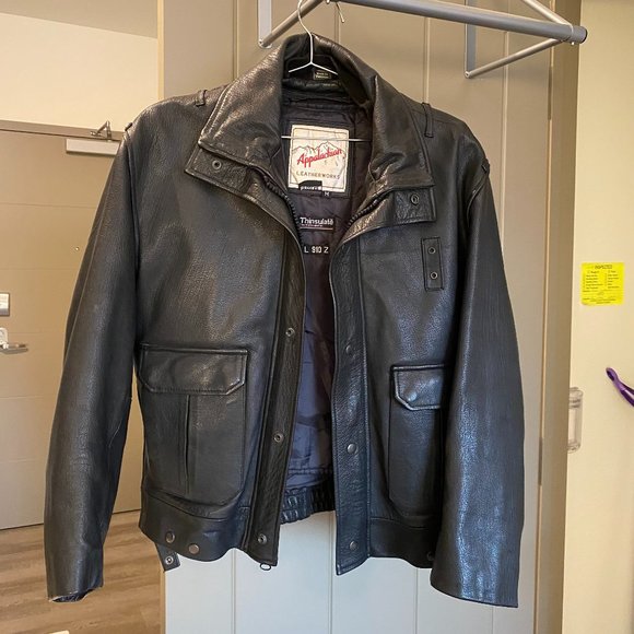 Appalachian Leatherworks Genuine Black Leather Jacket - Picture 2 of 10